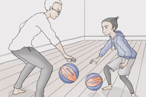 家の中でのバスケ練習はミカサのスマイルボールが最適！
